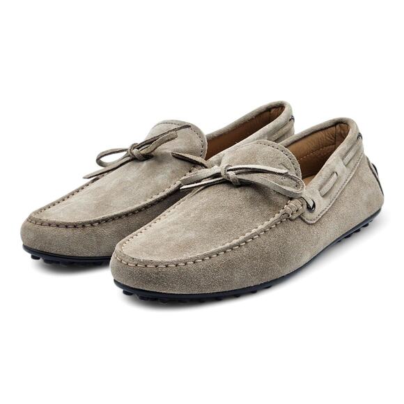 Tod\'s Driving Shoes City Gommino Suede Loafers Beige US 7 UK 5.5 - $695 main image 5